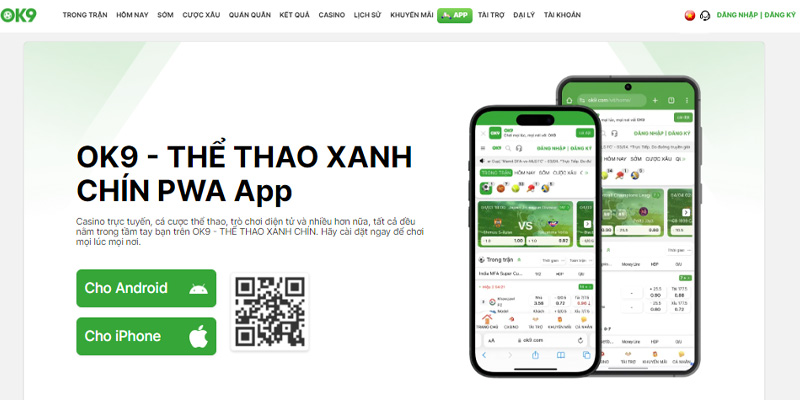 Bước 1 Hình ảnh minh họa tải app ok9 trên android