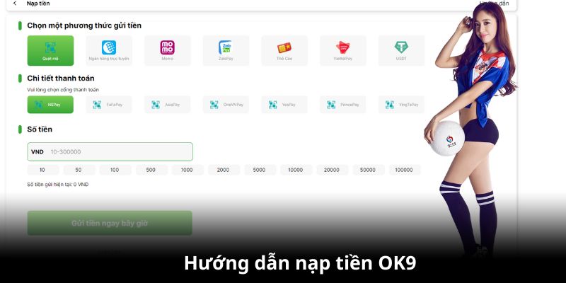 Hướng dẫn nạp tiền OK9